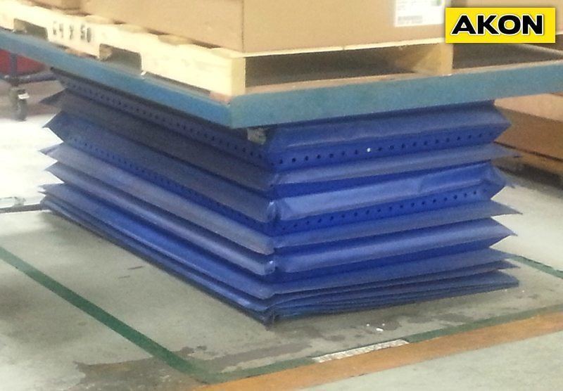 Lift Table Guards from AKON Skirting and Bellows