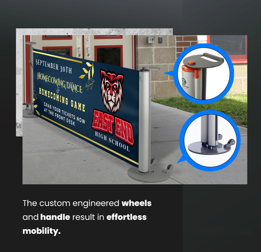 Industrial safety shade with custom printing