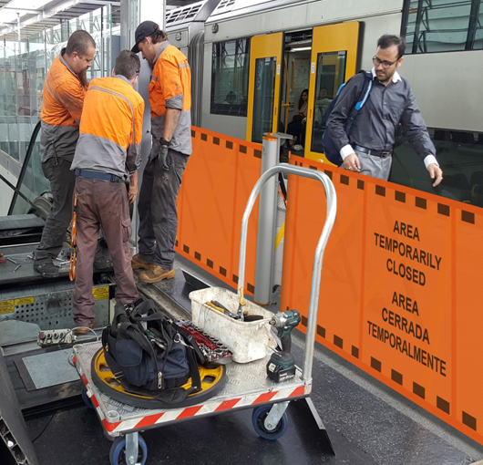 Safety Barricade With Branded Graphics