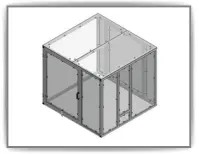 machine-guard-enclosure-with-clear-panels-for-machine-guarding